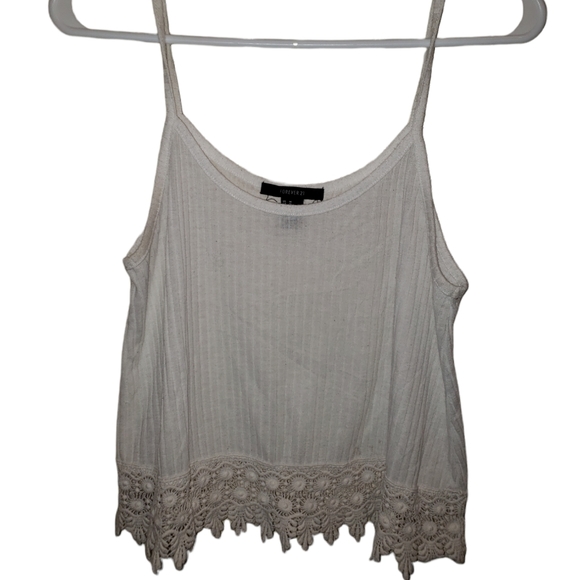Forever 21 Womens Spaghetti tank top with Embroidery - Picture 1 of 4